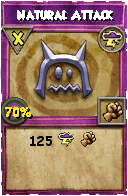 Wizard101 Storm spell card: Natural Attack, Spell ID 14896