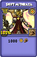 Wizard101 Sun spell card: Shift Mithraya, Spell ID 14724
