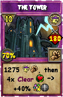 Wizard101 Storm spell card: The Tower, Spell ID 14783