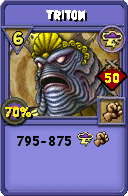 Wizard101 Storm spell card: Triton, Spell ID 14215