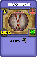 Wizard101 Balance spell card: Dragonspear, Spell ID 15032
