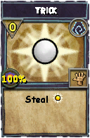 Wizard101 Shadow spell card: Trick, Spell ID 15033