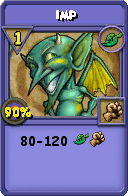 Wizard101 Life spell card: Imp, Spell ID 15046