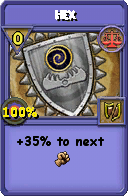Wizard101 Balance spell card: Hex, Spell ID 15047