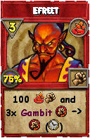 Wizard101 Fire spell card: Efreet, Spell ID 15048