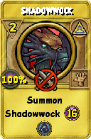 Wizard101 Myth spell card: Shadowwock, Spell ID 15081