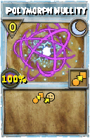 Wizard101 Moon spell card: Polymorph Nullity, Spell ID 15091