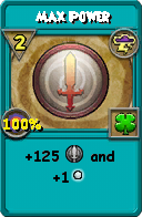 Wizard101 Storm spell card: Max Power, Spell ID 15128