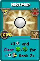 Wizard101 Balance spell card: Heist Prep, Spell ID 15132