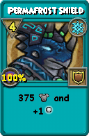 Wizard101 Ice spell card: Permafrost Shield, Spell ID 15139