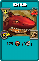 Wizard101 Fire spell card: Broiler, Spell ID 15147