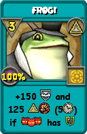 Wizard101 Myth spell card: FROG!, Spell ID 15150