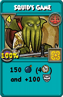 Wizard101 Balance spell card: Squid's Game, Spell ID 15157