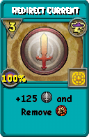 Wizard101 Storm spell card: Redirect Current, Spell ID 15166