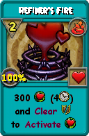 Wizard101 Fire spell card: Refiner's Fire, Spell ID 15169