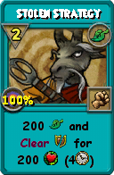 Wizard101 Life spell card: Stolen Strategy, Spell ID 15170