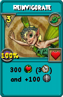 Wizard101 Life spell card: Reinvigorate, Spell ID 15175