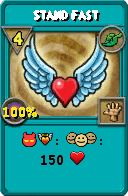Wizard101 Life spell card: Stand Fast, Spell ID 15182