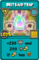 Wizard101 Ice spell card: Best Laid Trap, Spell ID 15185