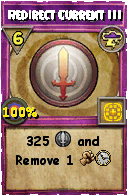 Wizard101 Storm spell card: Redirect Current III, Spell ID 15200