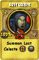 Wizard101 Myth spell card: Lost Celeste, Spell ID 15203