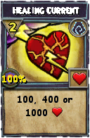 Wizard101 Shadow spell card: Healing Current, Spell ID 15226