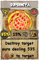 Wizard101 Balance spell card: Supernova, Spell ID 15250