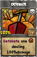 Wizard101 Death spell card: Detonate, Spell ID 15251