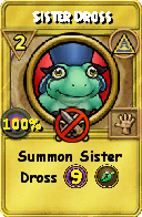 Wizard101 Myth spell card: Sister Dross, Spell ID 15270