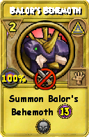 Wizard101 Myth spell card: Balor's Behemoth, Spell ID 15271