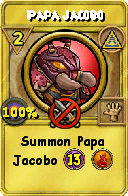 Wizard101 Myth spell card: Papa Jacobo, Spell ID 15275