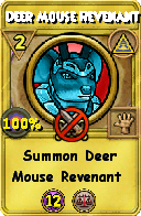 Wizard101 Myth spell card: Deer Mouse Revenant, Spell ID 15281