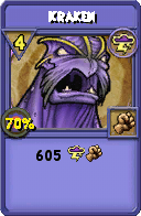 Wizard101 Storm spell card: Kraken, Spell ID 15285
