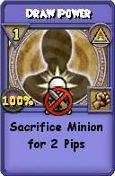 Wizard101 Myth spell card: Draw Power, Spell ID 15295