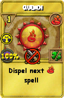 Wizard101 Fire spell card: Quench, Spell ID 15300