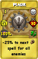 Wizard101 Death spell card: Plague, Spell ID 15308