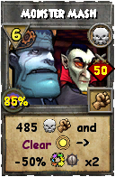 Wizard101 Death spell card: Monster Mash, Spell ID 15330