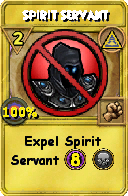 Wizard101 Myth spell card: Spirit Servant, Spell ID 15339