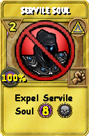 Wizard101 Myth spell card: Servile Soul, Spell ID 15341