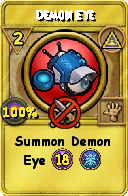 Wizard101 Myth spell card: Demon Eye, Spell ID 15346