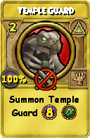 Wizard101 Myth spell card: Temple Guard, Spell ID 15351