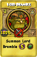 Wizard101 Myth spell card: Lord Bramble, Spell ID 15352