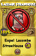Wizard101 Myth spell card: Lacombe StrawHouse, Spell ID 15356