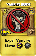 Wizard101 Myth spell card: Vampire Nurse, Spell ID 15360