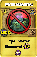 Wizard101 Myth spell card: Water Elemental, Spell ID 15394