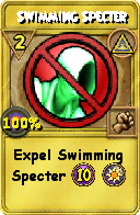 Wizard101 Myth spell card: Swimming Specter, Spell ID 15396
