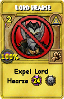 Wizard101 Myth spell card: Lord Hearse, Spell ID 15413