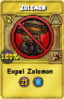 Wizard101 Myth spell card: Zolomon, Spell ID 15415