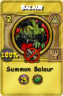 Wizard101 Myth spell card: Balaur, Spell ID 15422