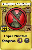 Wizard101 Myth spell card: Phantom Kangaroo, Spell ID 15425